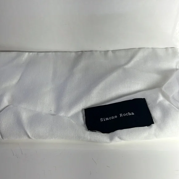 Simone Rocha Pink Ponyhair Pointed Flats w/Crisscross Straps Eur 38, US 7.5-8 - Picture 10 of 10